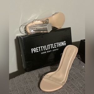 Size 7 , clear/nude shoe from Pretty Little Things